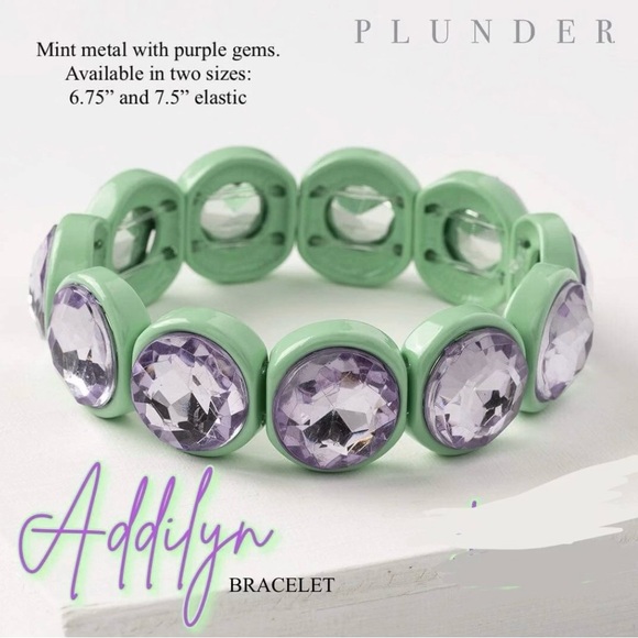 Plunder Green and Purple Bracelet - Picture 2 of 2